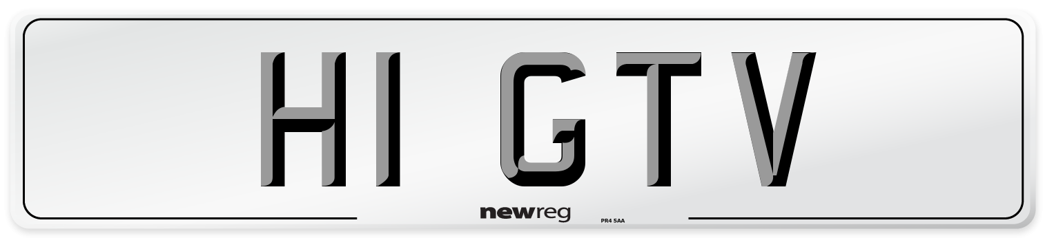 H1 GTV Number Plate from New Reg